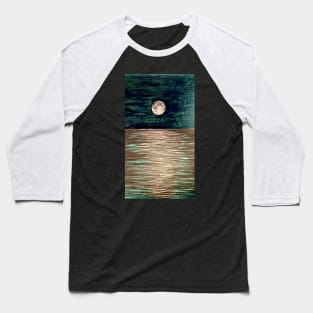 Moonlit Sea Baseball T-Shirt